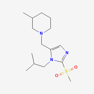 1-{[1-isobutyl-2-(methylsulfonyl)-1H-imidazol-5-yl]methyl}-3-methylpiperidine