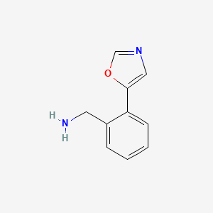 molecular formula C10H10N2O B595789 2-(5-Oxazolyl)benzylamine CAS No. 1261268-75-0