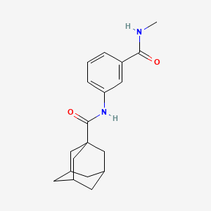 molecular formula C19H24N2O2 B5957895 N-{3-[(methylamino)carbonyl]phenyl}-1-adamantanecarboxamide 