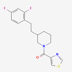 3-[2-(2,4-difluorophenyl)ethyl]-1-(1,3-thiazol-4-ylcarbonyl)piperidine