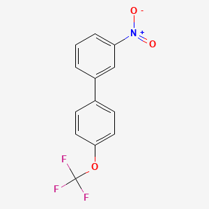 molecular formula C13H8F3NO3 B595794 3-Nitro-4'-(trifluoromethoxy)biphenyl CAS No. 1355246-94-4