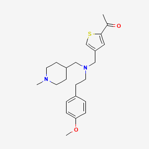 1-[4-({[2-(4-methoxyphenyl)ethyl][(1-methyl-4-piperidinyl)methyl]amino}methyl)-2-thienyl]ethanone