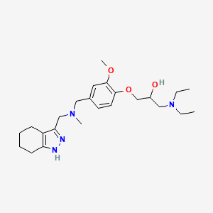 1-(diethylamino)-3-(2-methoxy-4-{[methyl(4,5,6,7-tetrahydro-1H-indazol-3-ylmethyl)amino]methyl}phenoxy)-2-propanol