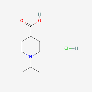 molecular formula C9H18ClNO2 B595807 1-Isopropyl-piperidine-4-carboxylic acid hydrochloride CAS No. 117704-80-0