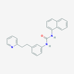 1-Naphthalen-1-yl-3-[3-(2-pyridin-2-ylethyl)phenyl]urea