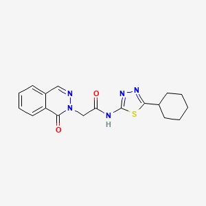 N-(5-cyclohexyl-1,3,4-thiadiazol-2-yl)-2-(1-oxophthalazin-2(1H)-yl)acetamide