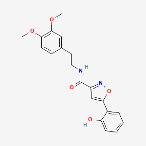 molecular formula C20H20N2O5 B5958155 N-[2-(3,4-dimethoxyphenyl)ethyl]-5-(2-hydroxyphenyl)-3-isoxazolecarboxamide 