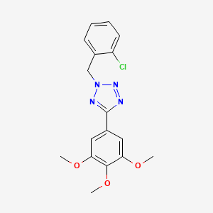 2-[(2-CHLOROPHENYL)METHYL]-5-(3,4,5-TRIMETHOXYPHENYL)-2H-1,2,3,4-TETRAZOLE