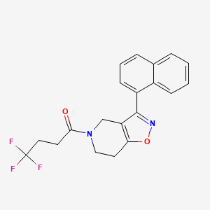 3-(1-naphthyl)-5-(4,4,4-trifluorobutanoyl)-4,5,6,7-tetrahydroisoxazolo[4,5-c]pyridine