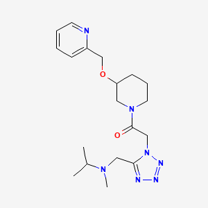 N-methyl-N-[(1-{2-oxo-2-[3-(2-pyridinylmethoxy)-1-piperidinyl]ethyl}-1H-tetrazol-5-yl)methyl]-2-propanamine