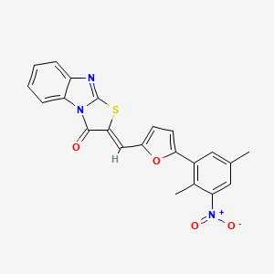 2-{[5-(2,5-dimethyl-3-nitrophenyl)-2-furyl]methylene}[1,3]thiazolo[3,2-a]benzimidazol-3(2H)-one