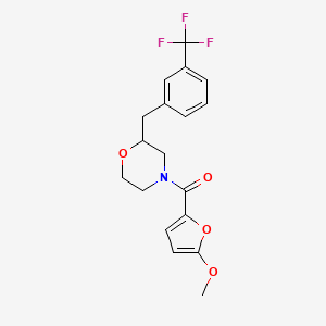 4-(5-methoxy-2-furoyl)-2-[3-(trifluoromethyl)benzyl]morpholine