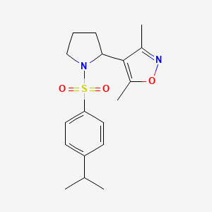 4-{1-[(4-isopropylphenyl)sulfonyl]-2-pyrrolidinyl}-3,5-dimethylisoxazole