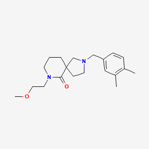 2-(3,4-dimethylbenzyl)-7-(2-methoxyethyl)-2,7-diazaspiro[4.5]decan-6-one