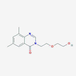 3-[2-(2-hydroxyethoxy)ethyl]-6,8-dimethylquinazolin-4(3H)-one