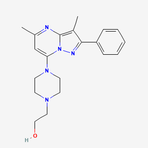 2-(4-{3,5-DIMETHYL-2-PHENYLPYRAZOLO[1,5-A]PYRIMIDIN-7-YL}PIPERAZIN-1-YL)ETHAN-1-OL