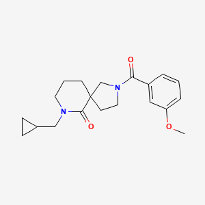 7-(cyclopropylmethyl)-2-(3-methoxybenzoyl)-2,7-diazaspiro[4.5]decan-6-one