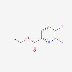 molecular formula C8H7F2NO2 B595834 Ethyl 5,6-difluoropicolinate CAS No. 1214363-04-8