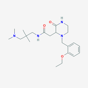 N-[3-(dimethylamino)-2,2-dimethylpropyl]-2-[1-(2-ethoxybenzyl)-3-oxo-2-piperazinyl]acetamide