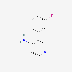 molecular formula C11H9FN2 B595837 3-(3-Fluorophenyl)pyridin-4-amine CAS No. 1214365-47-5