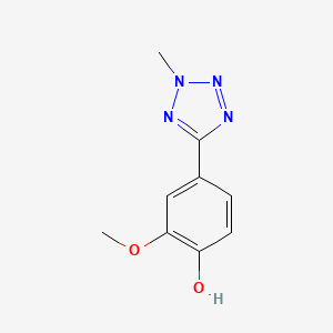 molecular formula C9H10N4O2 B5958414 2-methoxy-4-(2-methyl-2H-tetrazol-5-yl)phenol 