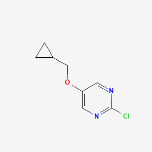 molecular formula C8H9ClN2O B595842 2-Chloro-5-(cyclopropylmethoxy)pyrimidine CAS No. 169677-66-1