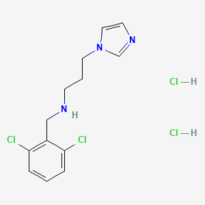 molecular formula C13H17Cl4N3 B5958426 N-[(2,6-dichlorophenyl)methyl]-3-imidazol-1-ylpropan-1-amine;dihydrochloride 