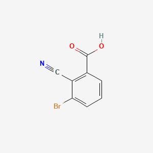 molecular formula C8H4BrNO2 B595847 3-Bromo-2-cyanobenzoic acid CAS No. 1261790-96-8