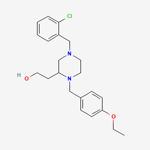 2-[4-(2-chlorobenzyl)-1-(4-ethoxybenzyl)-2-piperazinyl]ethanol