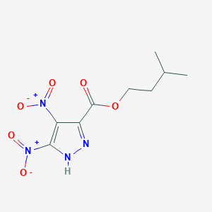 3-methylbutyl 4,5-dinitro-1H-pyrazole-3-carboxylate