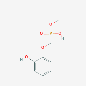 molecular formula C9H13O5P B5958504 Ethoxy-[(2-hydroxyphenoxy)methyl]phosphinic acid 