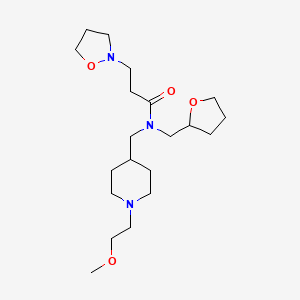 3-(2-isoxazolidinyl)-N-{[1-(2-methoxyethyl)-4-piperidinyl]methyl}-N-(tetrahydro-2-furanylmethyl)propanamide