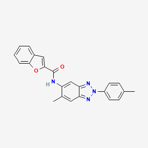 N-[6-methyl-2-(4-methylphenyl)-2H-benzotriazol-5-yl]-1-benzofuran-2-carboxamide