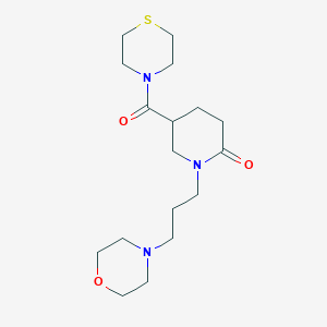 1-[3-(4-morpholinyl)propyl]-5-(4-thiomorpholinylcarbonyl)-2-piperidinone