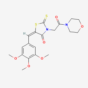 3-[2-(4-morpholinyl)-2-oxoethyl]-2-thioxo-5-(3,4,5-trimethoxybenzylidene)-1,3-thiazolidin-4-one