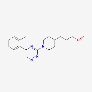 3-[4-(3-methoxypropyl)-1-piperidinyl]-5-(2-methylphenyl)-1,2,4-triazine