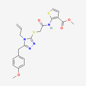 methyl 2-[({[4-allyl-5-(4-methoxybenzyl)-4H-1,2,4-triazol-3-yl]thio}acetyl)amino]-3-thiophenecarboxylate