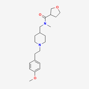 N-({1-[2-(4-methoxyphenyl)ethyl]-4-piperidinyl}methyl)-N-methyltetrahydro-3-furancarboxamide