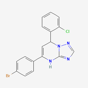 5-(4-bromophenyl)-7-(2-chlorophenyl)-4,7-dihydro[1,2,4]triazolo[1,5-a]pyrimidine