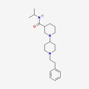 1-[1-(2-phenylethyl)piperidin-4-yl]-N-propan-2-ylpiperidine-3-carboxamide