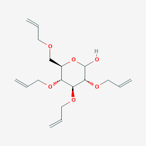 molecular formula C18H28O6 B595868 2,3,4,6-Tetra-o-allyl-d-glucopyranose CAS No. 186038-63-1