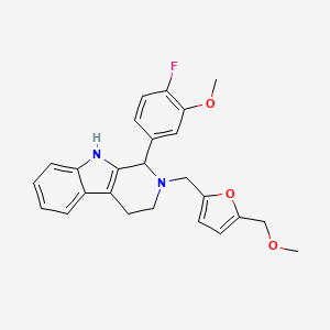 1-(4-fluoro-3-methoxyphenyl)-2-{[5-(methoxymethyl)-2-furyl]methyl}-2,3,4,9-tetrahydro-1H-beta-carboline