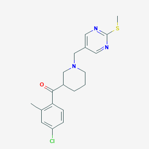 (4-chloro-2-methylphenyl)(1-{[2-(methylthio)-5-pyrimidinyl]methyl}-3-piperidinyl)methanone