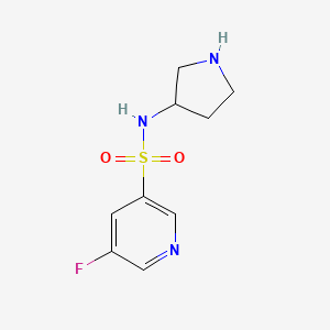 molecular formula C9H12FN3O2S B595870 5-Fluoro-n-(pyrrolidin-3-yl)pyridine-3-sulfonamide CAS No. 1248978-05-3