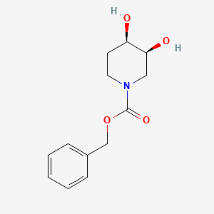 molecular formula C13H17NO4 B595874 Benzyl (3S,4R)-3,4-dihydroxypiperidine-1-carboxylate CAS No. 167096-99-3