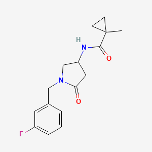 N-[1-(3-fluorobenzyl)-5-oxo-3-pyrrolidinyl]-1-methylcyclopropanecarboxamide