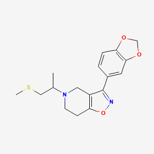 3-(1,3-benzodioxol-5-yl)-5-[1-methyl-2-(methylthio)ethyl]-4,5,6,7-tetrahydroisoxazolo[4,5-c]pyridine