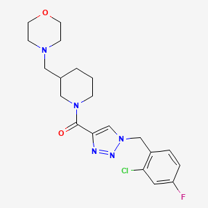 4-[(1-{[1-(2-chloro-4-fluorobenzyl)-1H-1,2,3-triazol-4-yl]carbonyl}-3-piperidinyl)methyl]morpholine