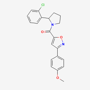 5-{[2-(2-chlorophenyl)-1-pyrrolidinyl]carbonyl}-3-(4-methoxyphenyl)isoxazole