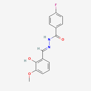 4-fluoro-N'-(2-hydroxy-3-methoxybenzylidene)benzohydrazide